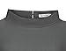 MUXXN Work Dress for Women Office 1950s Retro Midi Sheath Bodycon Pencil Mock Neck Date Cocktail Dress with Belt Gray XL