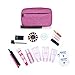 Patu Handy Beauty Stuff Carry Case, Makeup Cosmetic Bag, Women Facial Cleanser Skincare Kit Pouch, Portable Electronics Accessories Organizer, Magenta