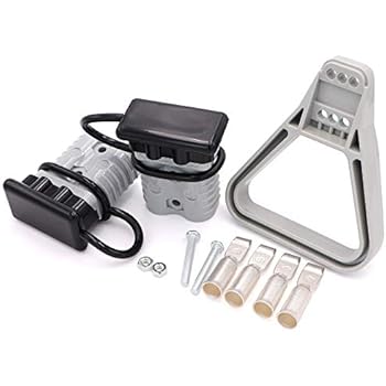 175A 600V Battery Connector AWG 1/0 Quick Connect Battery Modular Power Connectors for Winch Auto Car Trailer Driver Electrical Devices 1-2 Gauge