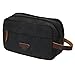 Domila Canvas Travel Toiletry Bag Shaving Dopp Kit (Black)