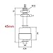 uxcell Stainless Steel Float Switch for Water Pump Tank Swim Pool Garden Pond Liquid Water Level Sensor M10 45mm Length