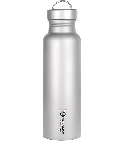 Amazon.com : Vargo Titanium Water Bottle with Blue Lid
