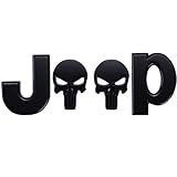 TK-KLZ 3D Metal for JEEP Premium Car Side Fender Rear Trunk Emblem Badge Sticker Decals for Chrysler JEEP Grand Cherokee Wrangler Compass Cherokee Renegade Patriot Grand Comander Decoration