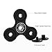 Tri-Spinner Fidget Toy With Premium Hybrid Ceramic Bearing, AIRWALKS Best Stress Reducer Relieves ADHD Anxiety and Boredom, Spins up to 1-5 min Non-3D (Black)