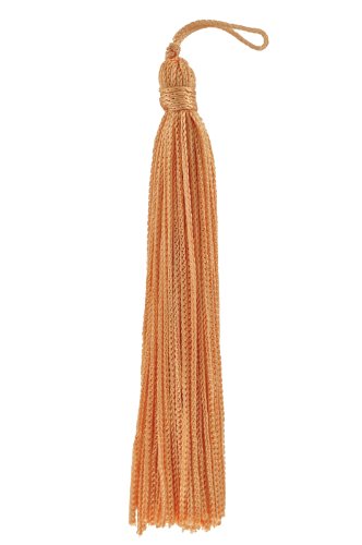 Set of 10 PEACH Chainette Tassel, 4 Inch Long with 1 Inch Loop, Basic Trim Collection Style# RT04 Color:SALMON - E16