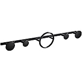 LANGPAI Coat Hooks for Wall Mounted Creative Modern Coat Rack Entryway Storage Hook Metal Row Hooks Hanging Robe & Towel Hooks Brass Matte Black Finished