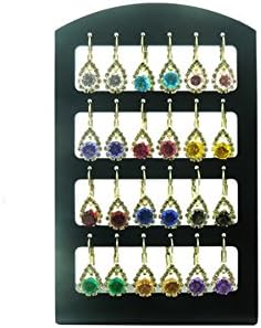 Linda Fashion Water Drop Earrings, Gold, 12 Count