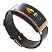 Hangang Fitness Tracker Smart Bracelet Sport tracker Activity Wristband Intelligent Watch health Tracker Heart Rate Blood Pressure Oxygen Monitor For IOS And Android Phone Business Type CK11S (gold)
