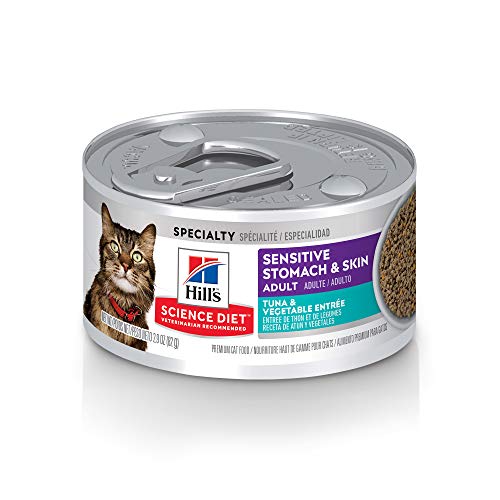 Hill's Science Diet Wet Cat Food, Sensitive Stomach & Skin, Tuna