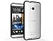 SUPCASE Premium Hybrid Protective Case for HTC One M7 Smartphone (Black/Clear) - Multiple Color Options