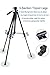 Tripod for Camera - Camopro 62 Inches Lightweight Aluminum Alloy Portable Travel Tripod with Carry Bag for SLR DSLR Camcorder Camera Video DV Lenses Camcorders GoPro Devices Microphones - Tripod
