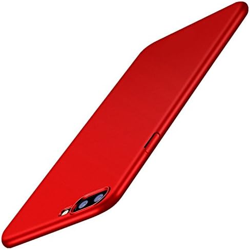 FAXTTO iPhone 7 Plus Case, iPhone 8 Plus Case, Super Thin Super Fit Case Full Scratch Protective Cover for iPhone 7 Plus, iPhone 8 Plus, Best Gift for Your Mobile Phone - Red