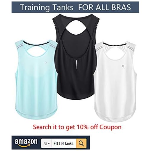 FITTIN Racerback Sports Bras for Women - Padded Seamless High Impact Support for Yoga Gym Workout Fitness - Image 6