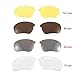 WONFAST Bluetooth Sunglasses Sun Glasses Music Handsfree Headset Headphones for Smart Phone PC Tablet IPHONE6 /6 PLUS Samsung HTC Bluetooth devices + Free Replaceable 3 pair lens (Yellow,Brown,Clear) - Red