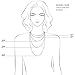 Kaymen Jewelry Luxury Gold Plated Copper Chians and Crystal Stone Knit Statement Choker Necklaces for Women 4 Colors (Coffee)