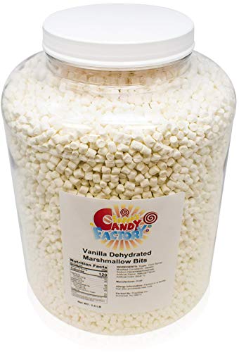 Vanilla Dehydrated Marshmallow Bits, 3.5 Lbs in Jar