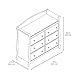 Storkcraft Avalon 6 Drawer Universal Dresser | Ideal for Nursery, Toddlers and Kids rooms | Cherry