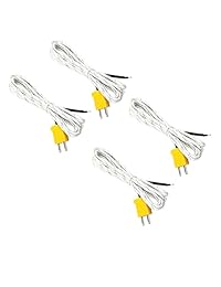 4 piezas K tipo 0 400C sensor de temperatura termopar sonda alambre de cobre 2 metros