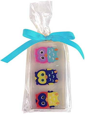 Clearly Fun Happy Owl Soap, Light Blue Bow, 6 Ounce