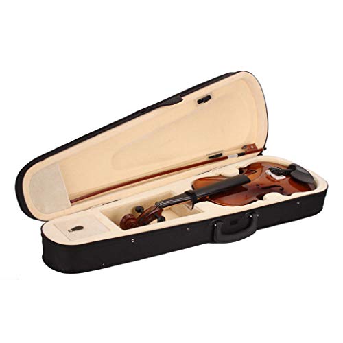 Topfire New 4/4 Acoustic Violin Case Bow Rosin Natural