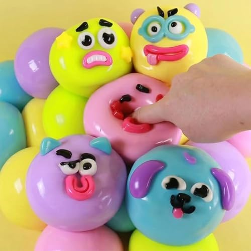 SLEEPHEAD®NEW Smushers Squishy-Curiosities Smushers Dog Face Swap Squishy,Soft Slow Rising Stress Relief for Stress & Anxiety Relief, Cute Dog Face Sensory Fidget for for Adults Anxiety Relief (blue)