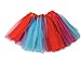 Rush Dance Colorful Kids Girls Ballerina Dress-Up Princess Costume Recital Tutu (One Size, Red & Turquoise (Seuss))