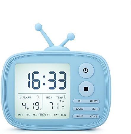 Travel Alarm Clock Small, GoLine Desk Clock, Baby Boy Gifts, Kids Small Digital Alarm Clock, Very Loud Alarm Clock for Heavy Sleepers, Digital Clocks, Atomic Clocks, 10/9/8/7/6/5/4 Year Old Boy Gifts.