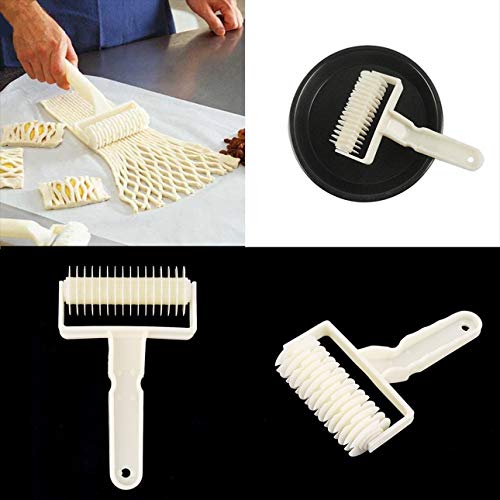 Smartlove1P HotLarge Size Cookie Pie Pizza Cutter Bread Pastry Cake Ribbon Embosser Roller Lattice Craft Cooking Tools Cutter Mold DIY