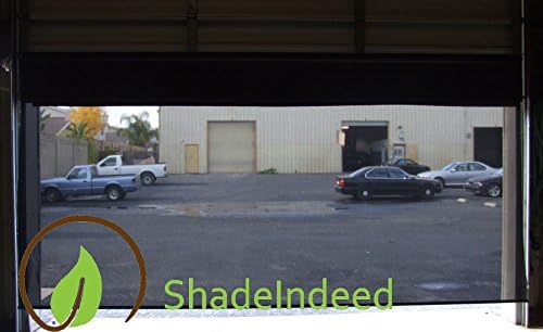 EasyShade Uv Resistant 95 Warehouse Gate Roller Shades Heavy Duty 12ft W x 6ft L (Charcoal, 145" W x 72" L)