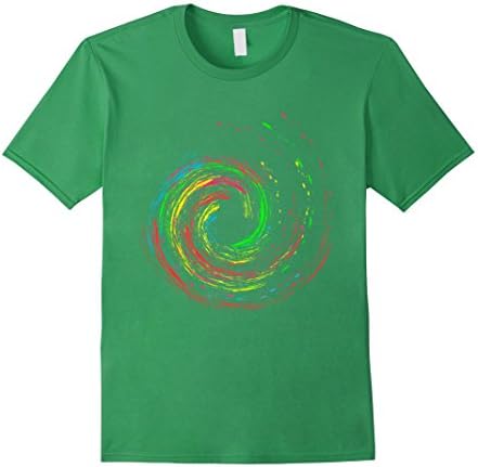 Men's Holi Festival T-Shirt Color Swirl Tee 3XL Grass