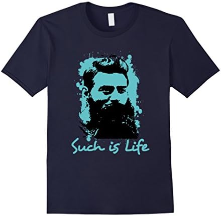 Mens Ned Kelly shirt, such is life bushrangers 2XL Navy