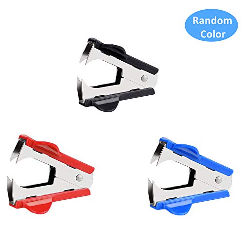 Staple Remover, Branger Staple Puller Removal Tool for School Office Home 3 Pack (Random Color)