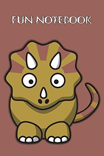 Fun Notebook: Boys Books - Mini Composition Notebook - Ages 6 -12 - Triceratops Book Paperback – June 23, 2018