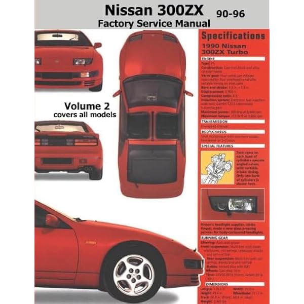 NISSAN サニートラック 構造要領書 1989年 Nissan 300ZX 90-96
