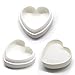 Heart Mousse Cake Mold Trays, 6.2-inch Silicone Baking Pan-Food Grade & BPA Free-Not Sticky Mould Suitable For Mousse,Chocolate Brownie,Jelly,Ice Cream,Chiffon,Cheesecake,Fondant
