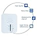 LuckIn Damage Free Hanging Clear Hooks Self Adhesive Tile Hook Heavy Duty 15lb Stick on Wall Hanger Holders, 10pcs