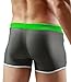 Zengvee Men's Surfing Swimwear Sexy Swim Trunk L Gray/Green