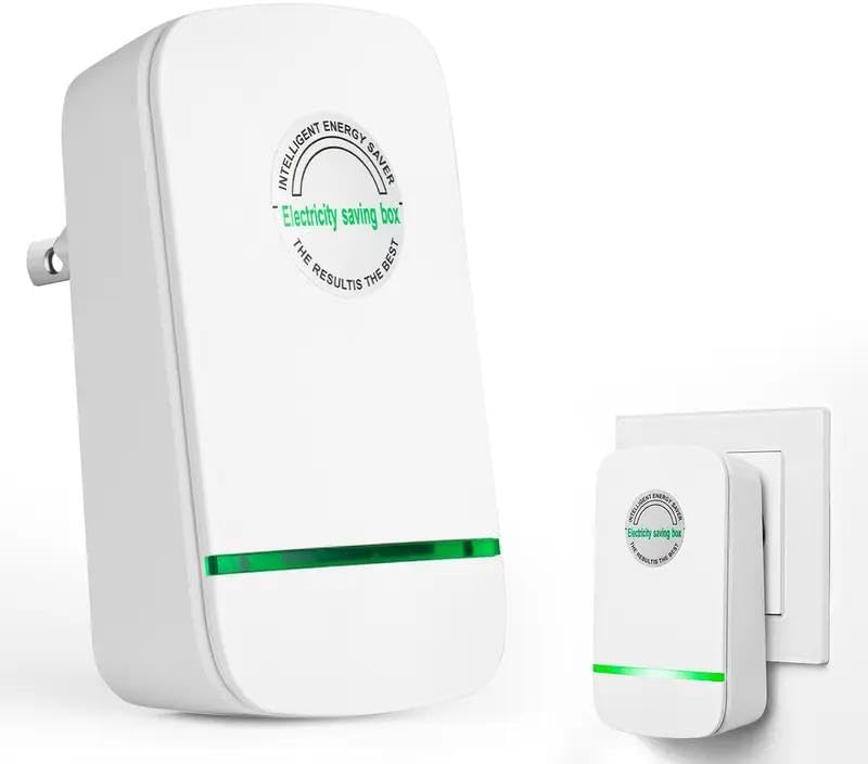 Stop Watt Device Plug-in for Home,Energy Savings Device,Power Efficiency,Smart Power Saver Plug with Voltage Stabilizer Protector, Smart & Office US 90V-250V 30KW