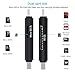 EXW Micro USB OTG to USB 2.0 Adapter,Memory Card Reader,Micro SD Card Reader with Standard USB Male & Micro USB Male Ports for Smartphones&Tablets&PCs & Notebooks with OTG Function-Black