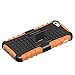Armor Heavy Duty Rugged Dual Layer Hybrid Shockproof Case Protective Cover 5 5S (Orange)