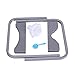 3-5 Gallon Water Jug Stand with 1pcs White Dispenser Valve and 1pc Dustproof Plug, Non Slip Water Stand with Food Grade Fast Flow Water Spout for 55MM Non Threaded Crown Top Water Jugs, Grey