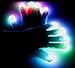 Raver Blacked Out Gloves RGB LED 7 Colors Light Show Gloves