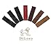 DiLoro Full Grain Thick Genuine Single Leather Pen Case Holder Pouch Pen Protector Pencil pencase (Buffalo Brown)