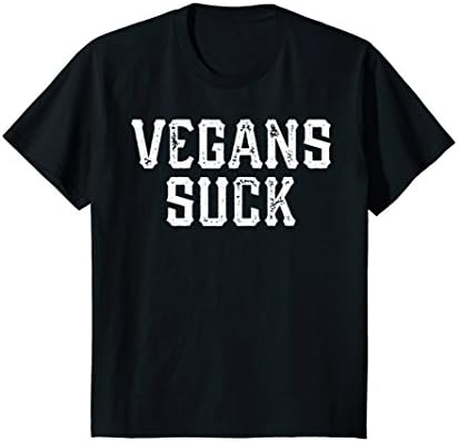 Kids Vegans Suck T-shirt 8 Black