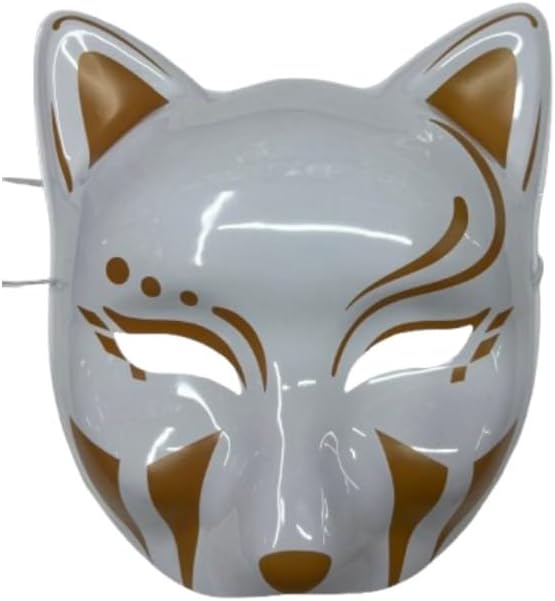 Amazon.com: Generic Japanese Kitsune Fox Mask - Mythical Creatures