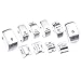 Amazicha 10 Pieces Chrome Hand Control Switch Housing Caps Harley Touring 1996-2013