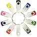 Enfain 10-Pack 8GB USB 2.0 Flash Drives – Colorful Thumb Drives for Photos, Videos, School & Office, 10 Assorted Colors
