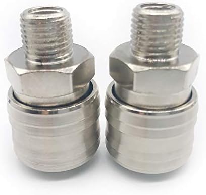 Airline Euro 3 Way Quick Release 1/4" Air Line Hose Splitter Connector Airline Coupling for Compressor Air Hose - Image 5