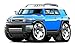 Toyota FJ Cruiser SUV Truck No Parking Sign