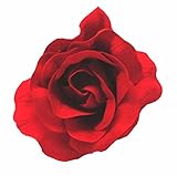 Deep Red Large Burlesque Carmen Flower Rose Flamenco Dancer Pin up Hair Clip Slide